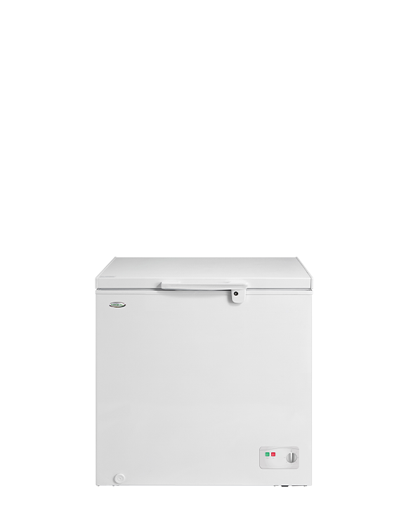 7.1 cu.ft. Chest Freezer | multi function - freezer/chiller/fast freezing | solid top door with glass sliding | aluminum inner cabinet | key lock