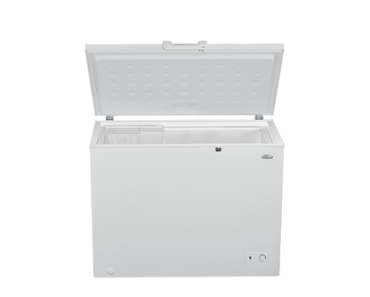 12.0 cu.ft. Chest Freezer|front temperature control|solid top door with glass sliding|aluminum inner cabinet|clean back design|handle with key lock|2.8ft.|46kg|ETCF120L/H